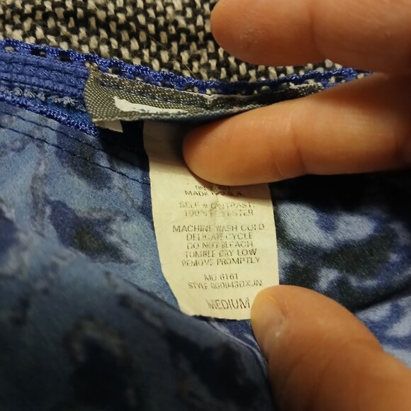 Aqua Blues Medium Women's Blue Swirl Skirt - Picture 7 of 13